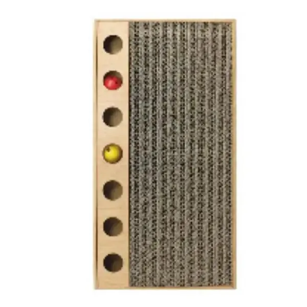 Tiragraffi in cartone con palline Record Misura 48x25x5 cm - Tiragraffi gatto
