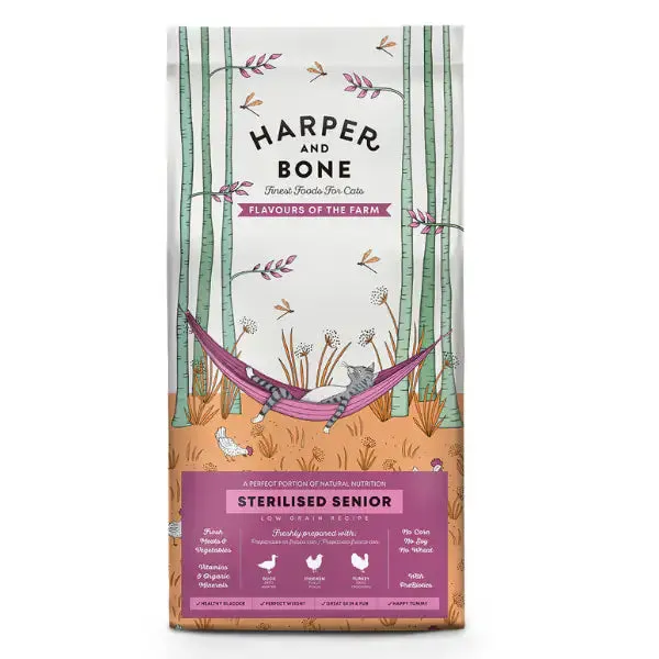 Harper and Bone Cat Senior Sterilised Flavours of the farm 5 kg - Croccantini per gatti