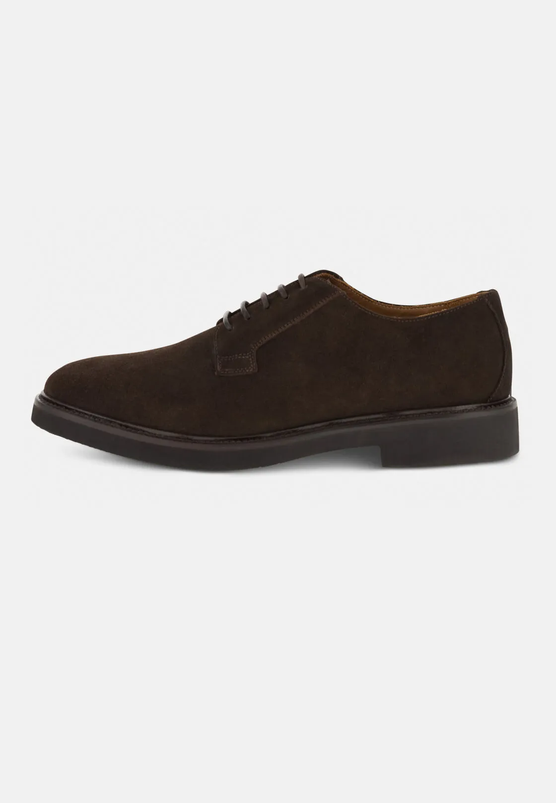 Boggi, Derby In Pelle Scamosciata, Uomo, Marrone scuro, Taglia: 10-44