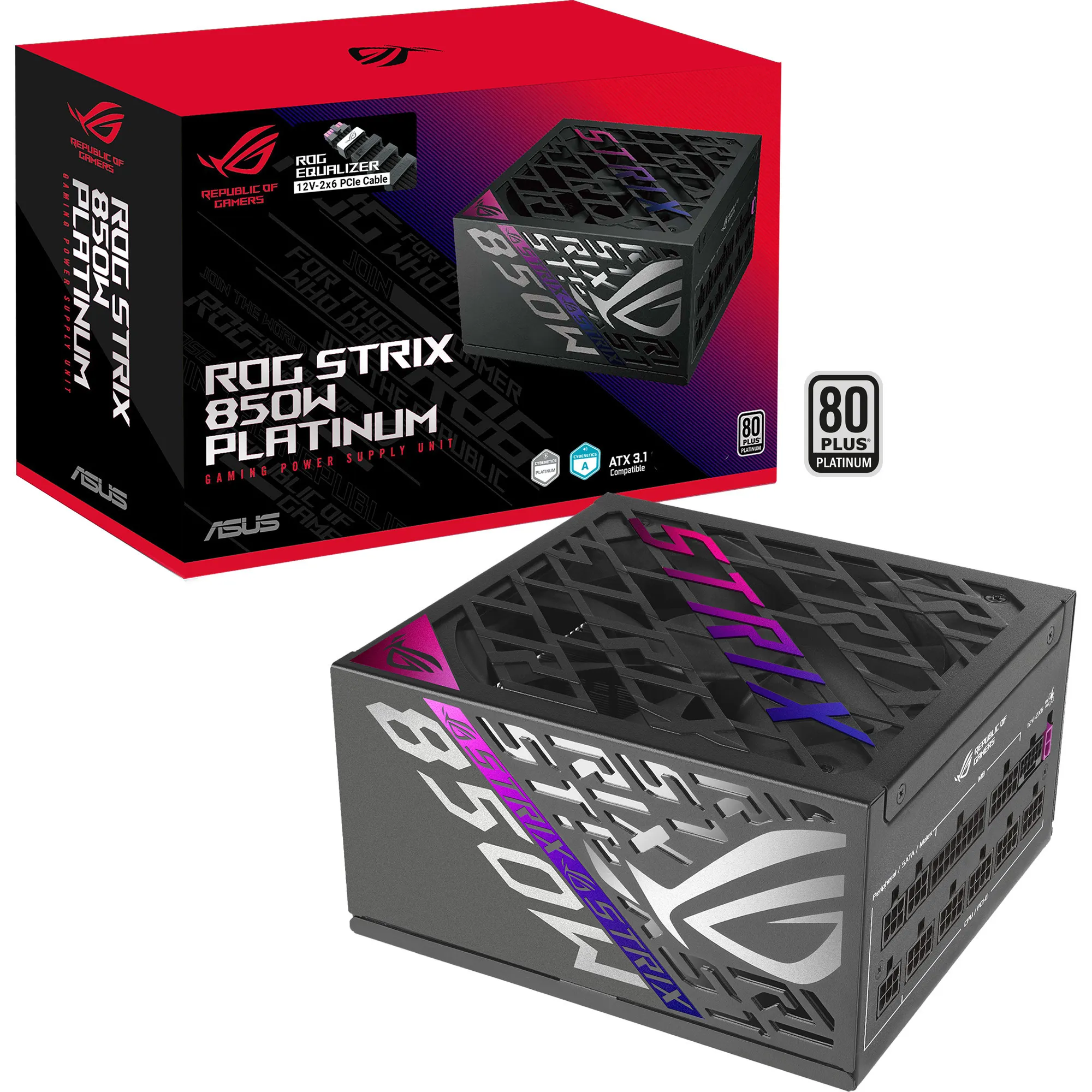 ROG Strix 850W Platinum (ROG Equalizer), Alimentatore PC