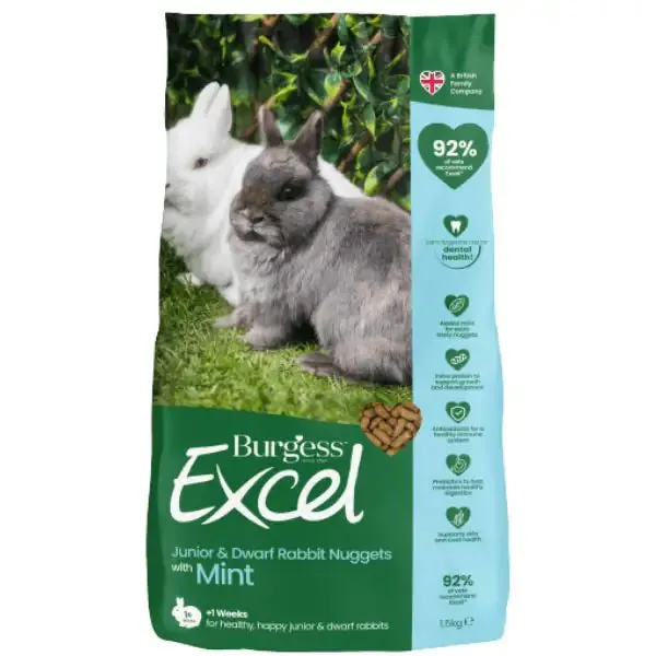 Burgess Excel Coniglio Junior 1,5 kg - Mangime per conigli