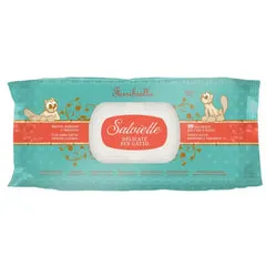 Salviette detergenti umidificate delicate per gatti Ferribiella Sensitive: con erba gatta