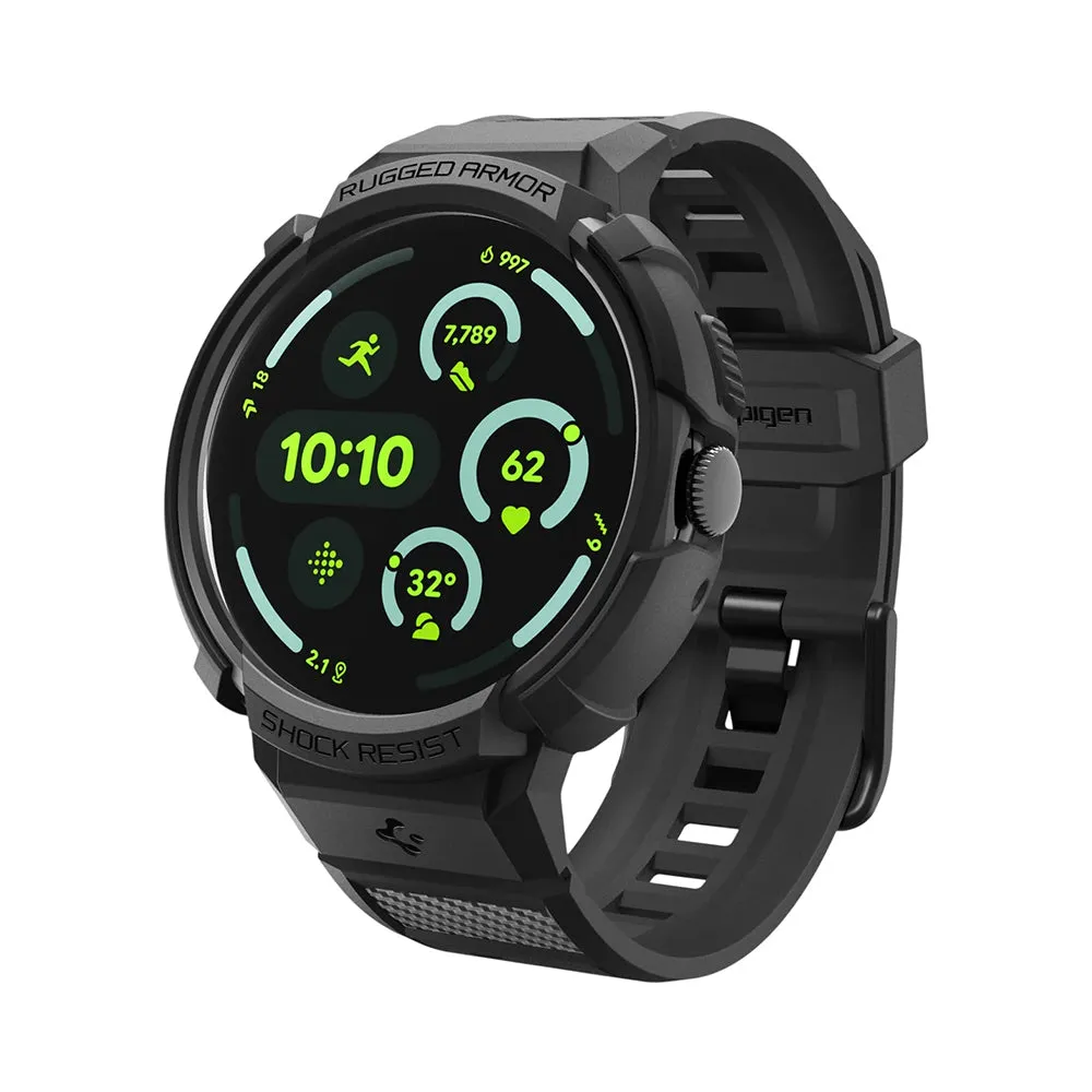 Custodia Spigen Rugged Armor Pro per Google Pixel Watch 41mm Series, Nera ACS09484
