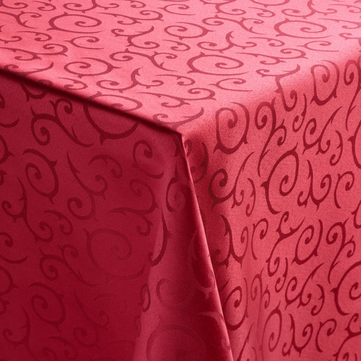 PULSIVA Tovaglia Antalya; 130x220 cm (LxL); borgogna; rettangolare