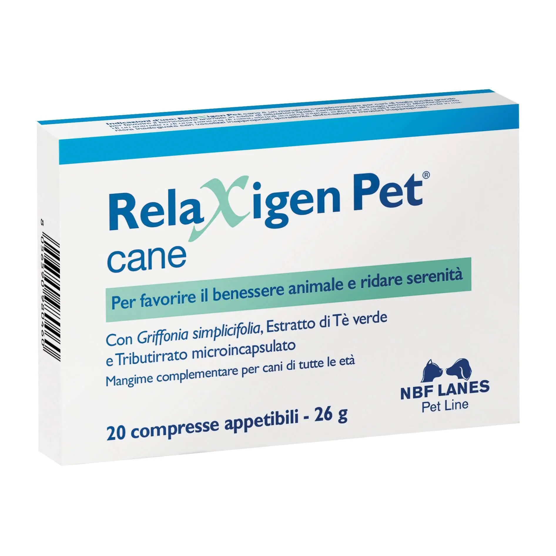 Relaxigen Pet Cane - Blister da 20 Compresse Appetibili per il Benessere del Tuo Cane