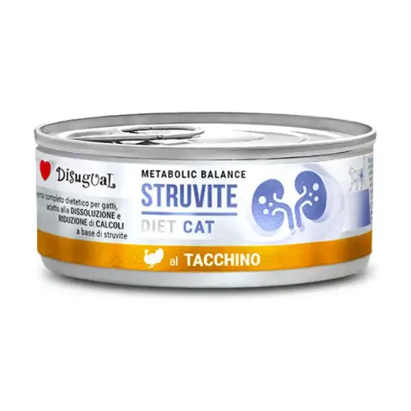 Disugual Diet Cat Metabolic Balance Patè Struvite 85 gr Tacchino - confezione da 12 pezzi - Dieta veterinaria per gatti