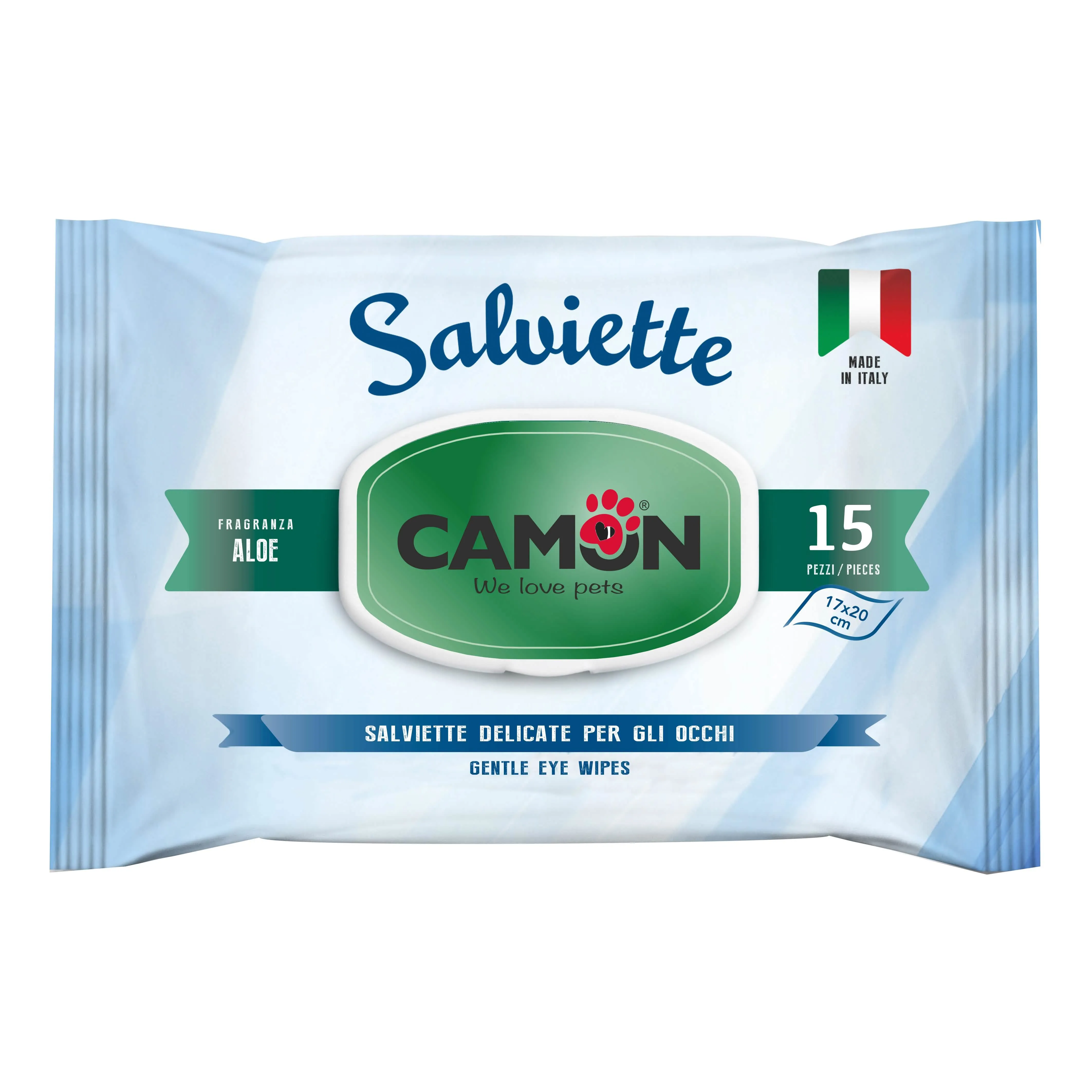 Salvietta detergente occhi 15 pezzi