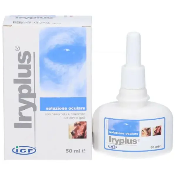 ICF Iryplus detergente Oculare Liquido per cani e gatti 50 ml