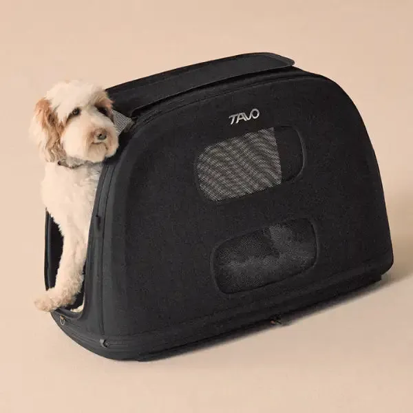 Trasportino da viaggio per animali domestici con sistema IsoFix integrato Crispin Tavo Large Nero - Trasportino cane