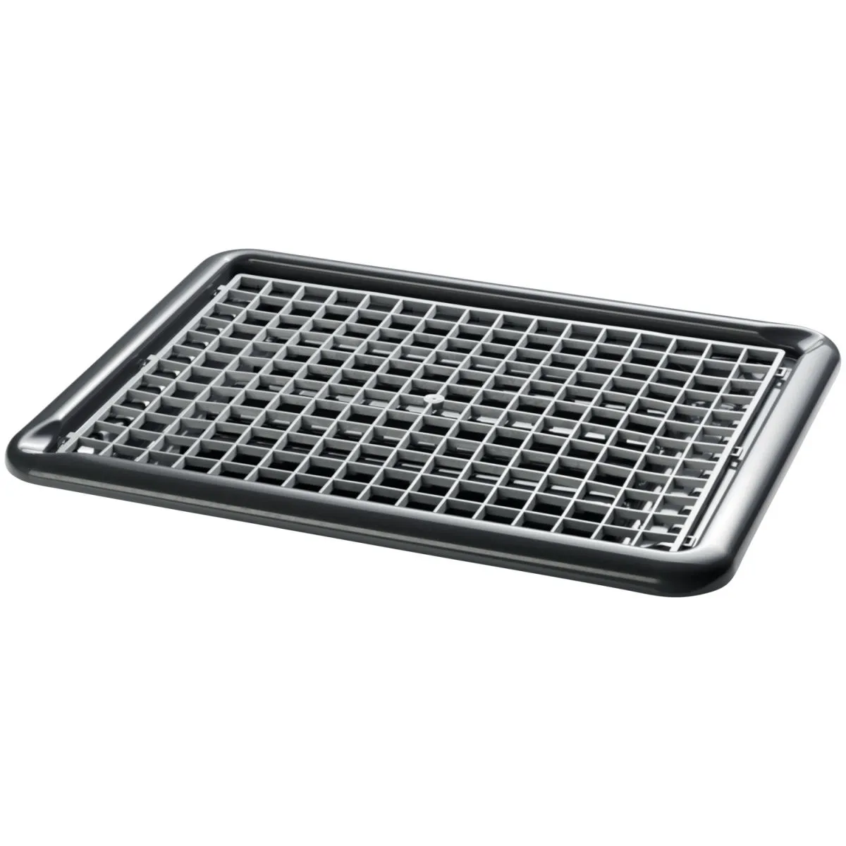 Fuchs Gastronomiebedarf Tappetino scolabicchieri Aluente; 47x37x5 cm (LxLxH); grigio