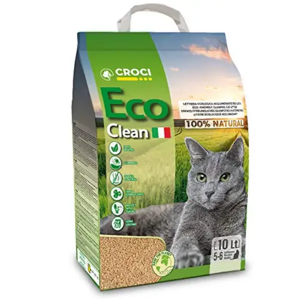 Lettiera Eco Clean Croci 10 lt (4,3 kg) - Lettiera agglomerante