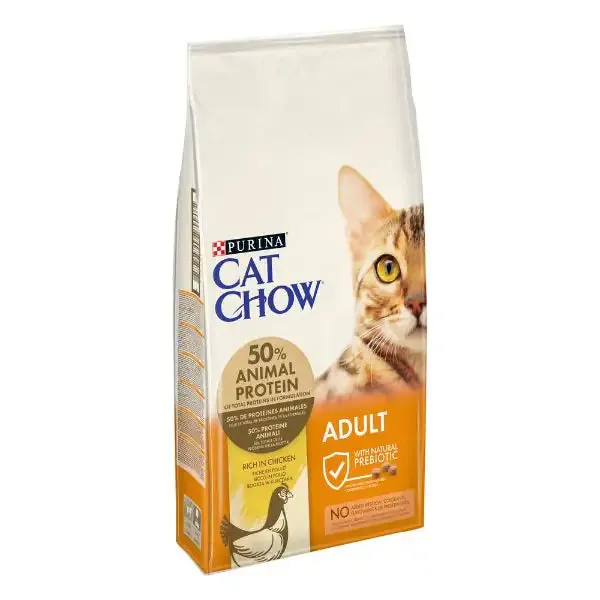 Purina Cat Chow Adult ricco in Pollo 10 kg - Croccantini per gatti