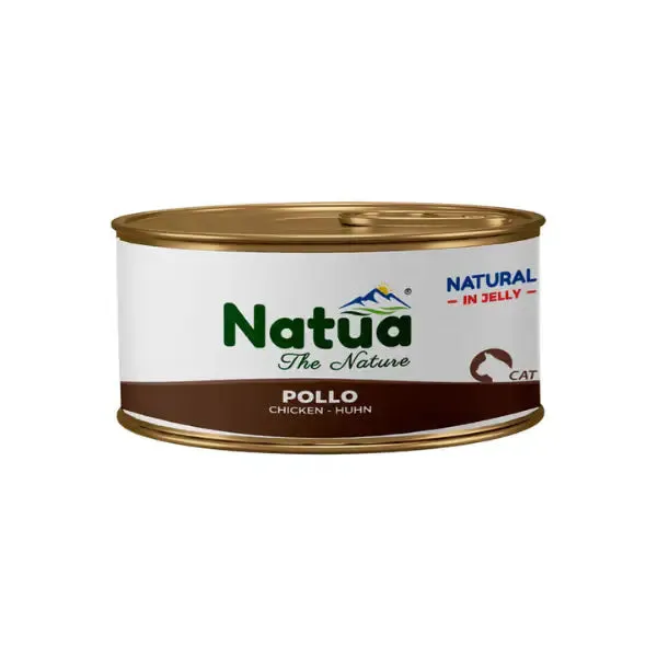 Natua Natural Cat Adult in Jelly cottura al vapore 150 gr Pollo - confezione da 24 pezzi - Cibo umido per gatti