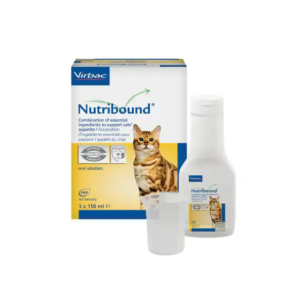 Virbac Nutribound Supporto intestinale e delle difese immunitarie Gatti Liquido per gatti 150 ml - Integratori per gatti