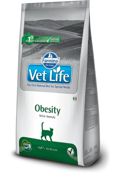 Farmina Vet Life Feline Obesity 2 kg - Dieta veterinaria per gatti