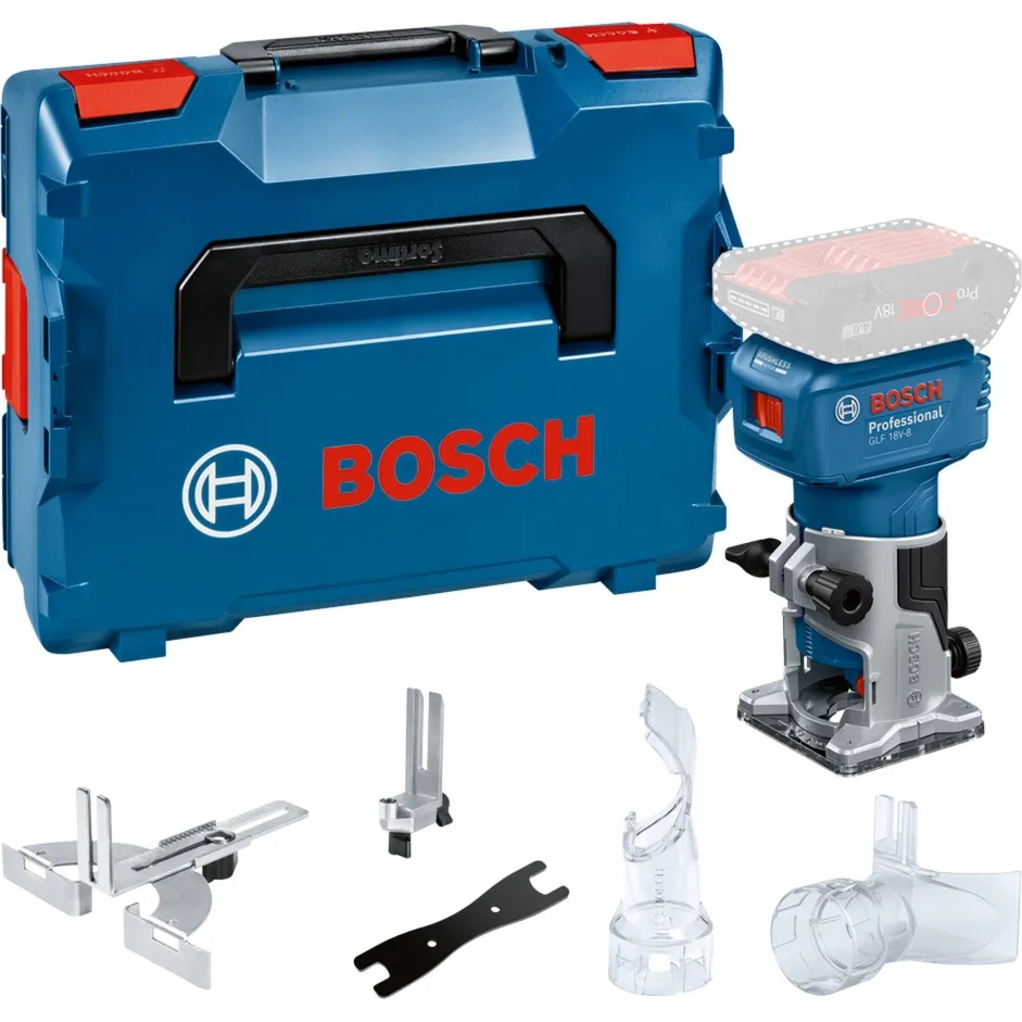 Fresatrice per bordi / tagliapiani a batteria GLF 18V-8 Professional solo, 18 Volt, Router