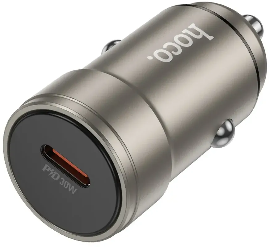 Caricatore Auto HOCO Z57, 30W, 3A, 1 x USB-C, Grigio