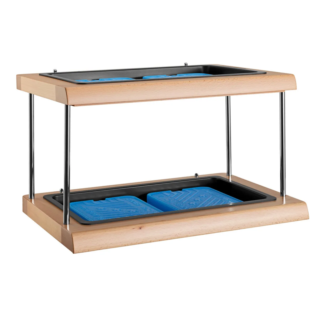 APS Vetrina refrigerata Ardea; 60x41.5x36 cm (LxLxH); faggio; rettangolare