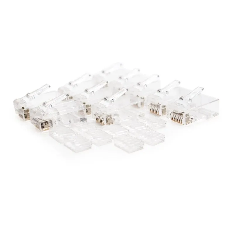 Connettore Nanocavo RJ45 8 fili Cat.6 Confezione da 10 unità