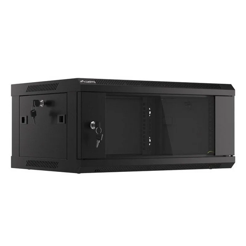 Armadio Rack Lanberg WF01-6404-10B 19" 4U Montaggio a Parete Nero IP20 Armadio Rack Lanberg WF01-6404-10B 19" 4U Montaggio a Parete Nero IP20