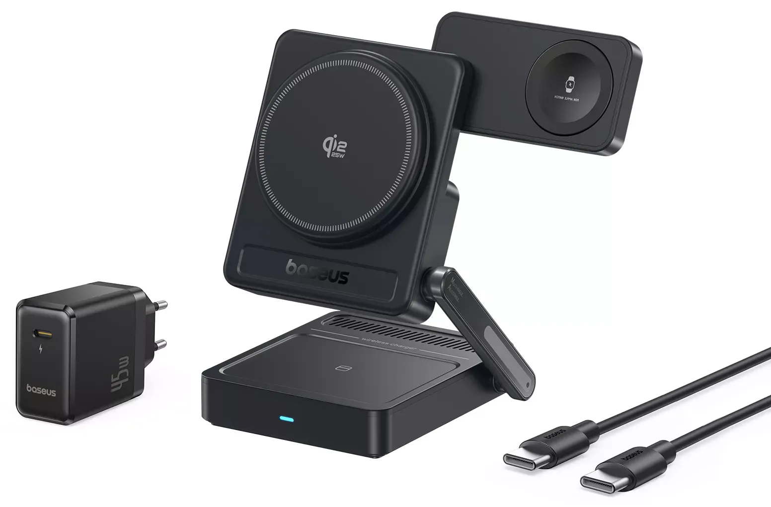 Caricatore Wireless Baseus PicoGo AF21 3in1, 35W, Nero E0205401