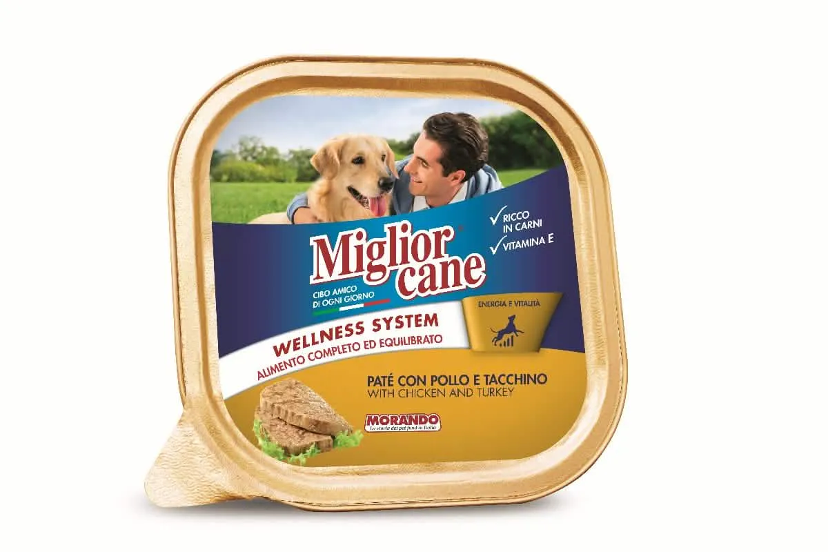 MIGLIORCANE VASCHETTE PATE150GR POL/TACCHIN