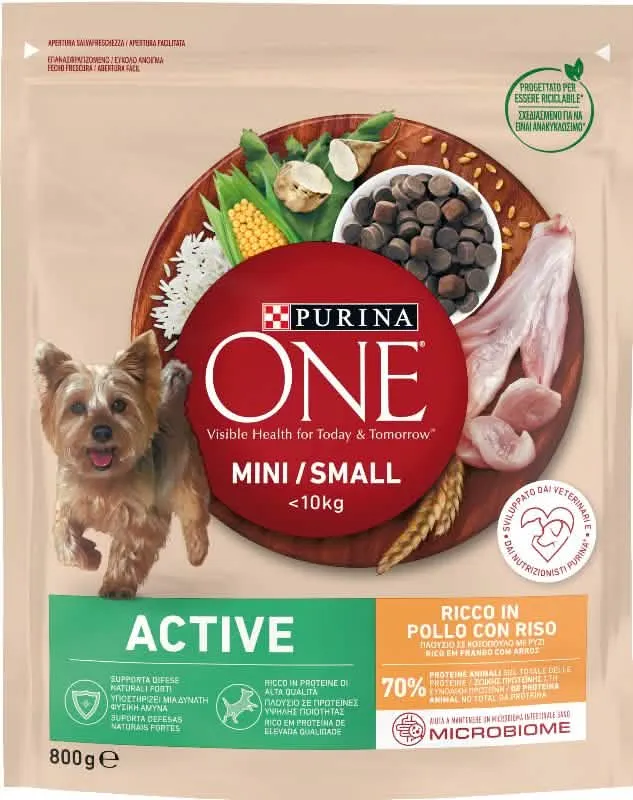 Purina One My Dog 800g Active Pollo e Riso