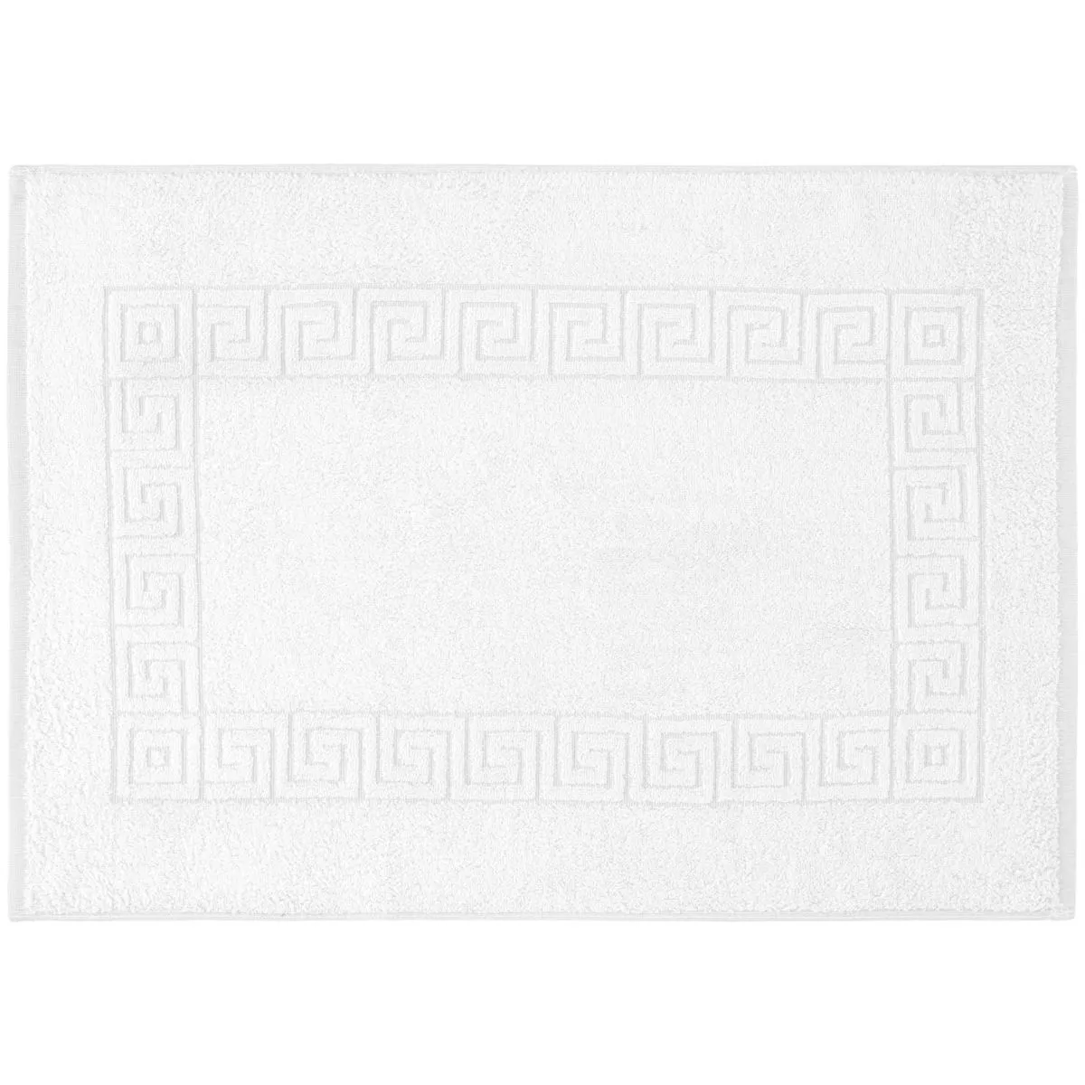 PULSIVA Tappeto bagno Atene con bordo; 50x70 cm (LxL); bianco
