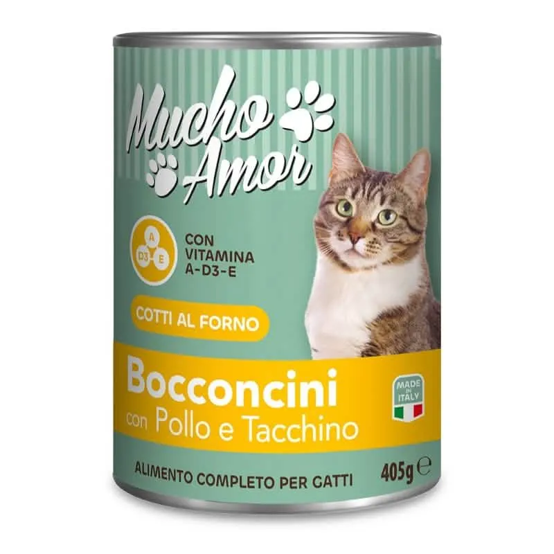 MUCHOAMOR GATTO BOCCONI 405GR POLL/TACCH