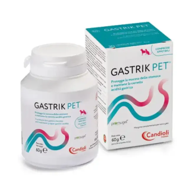 Candioli Pharma Gastrik Pet Protezione gastrica Compresse per cani e gatti 30 Compresse - Integratori per gatti