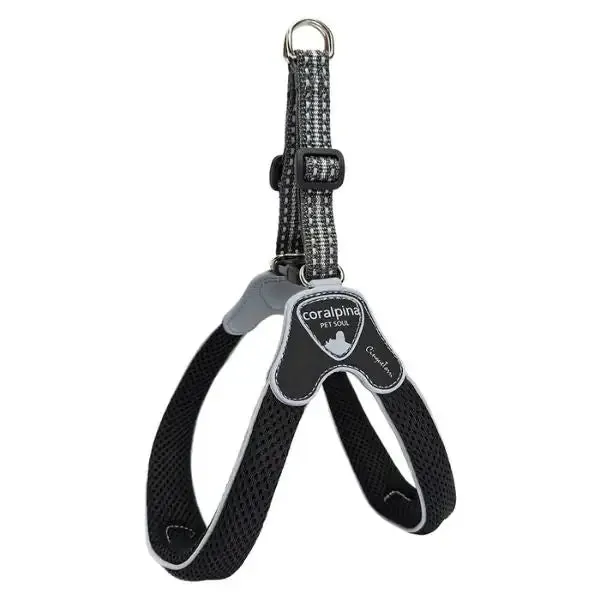 Pettorina per cani di taglia piccola e media Coralpina Cinquetorri Classic Nero Taglia 7
