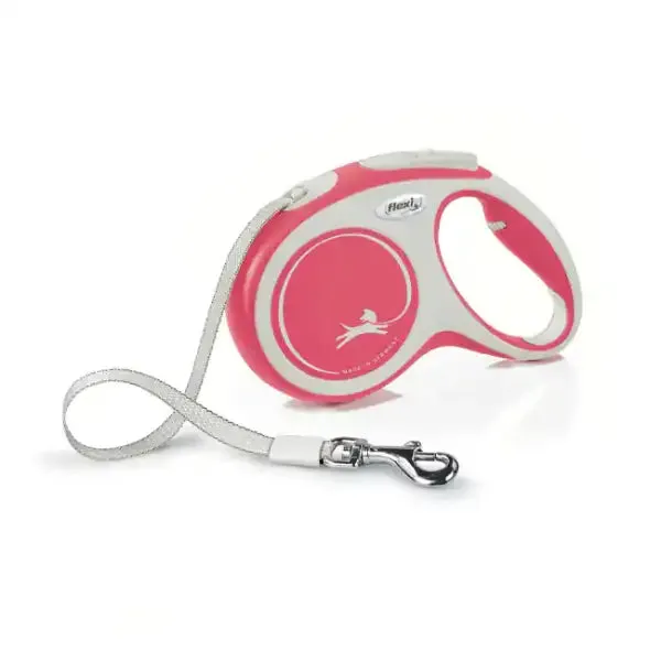 Guinzaglio Flexi New Comfort Tape Rosso Taglia Medium 5 m
