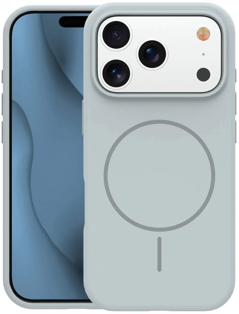 Custodia MagSafe per Apple iPhone 18 Pro Max / 17 Pro Max, OEM, Silicone Sottile, Grigio