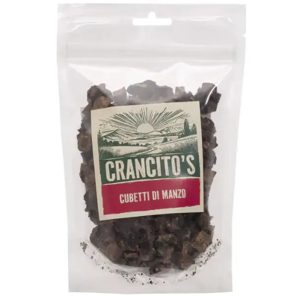 Crancito's snack naturale Dog Adult Cubetti 80 gr Manzo