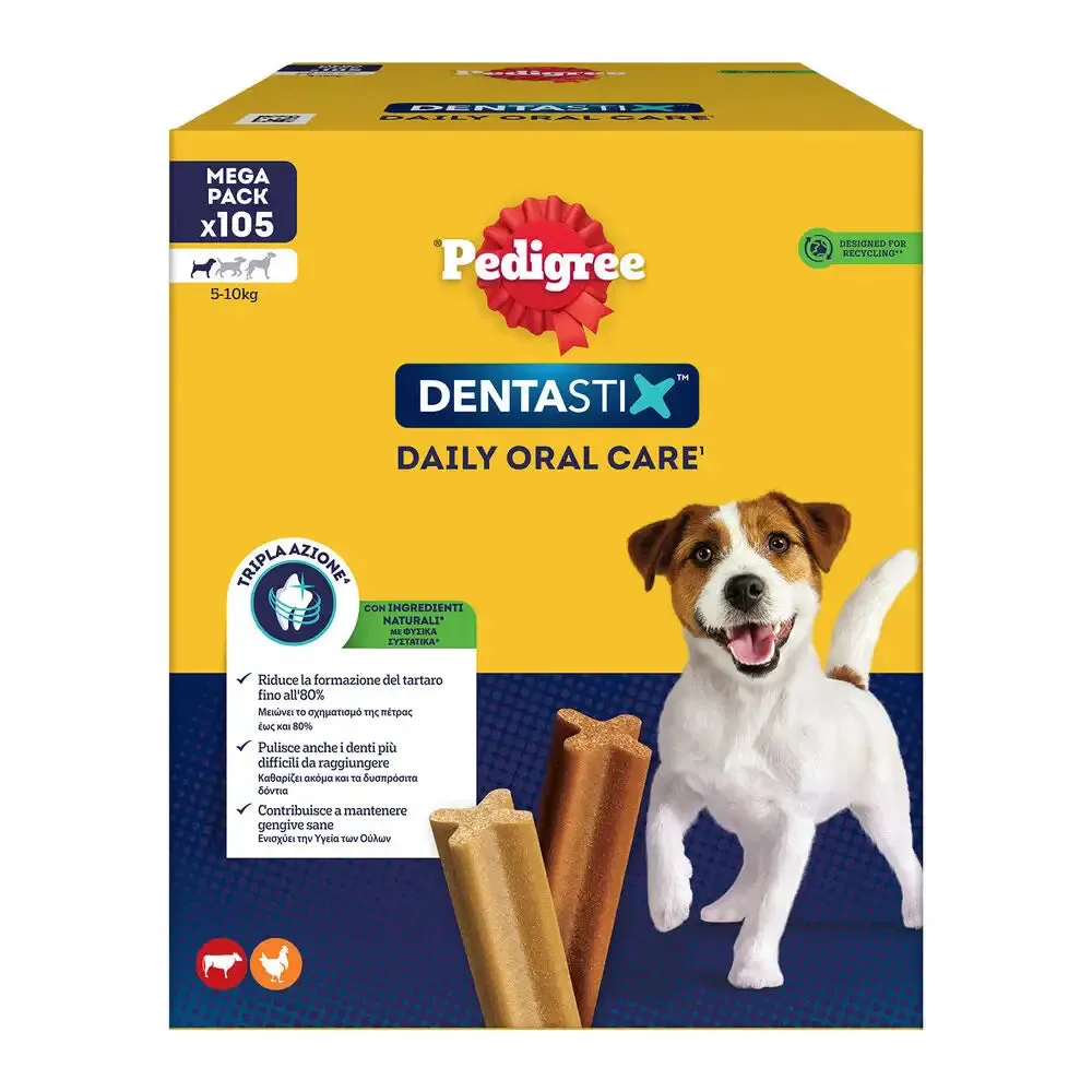 Pedigree Dentastix Mini snack per l'igiene orale 105 Stick