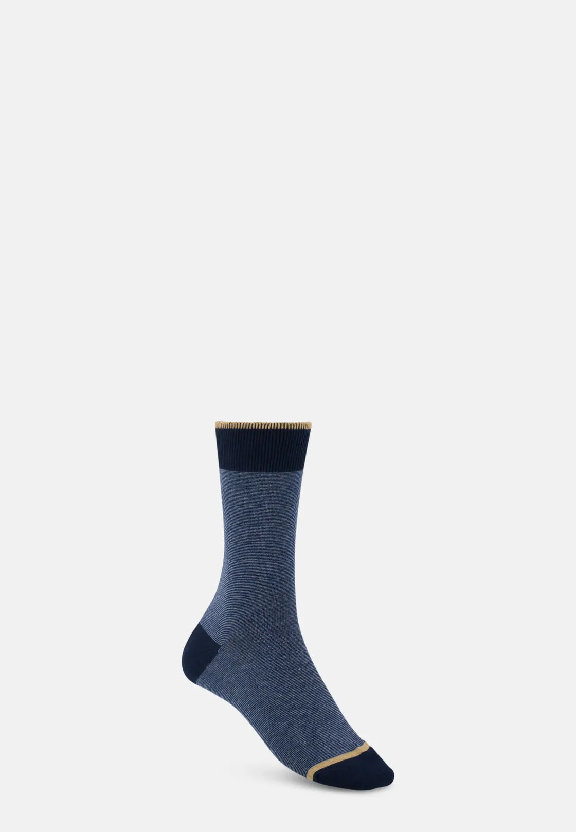 Boggi, Calze Corte Motivo Righe In Misto Cotone, Uomo, Navy
