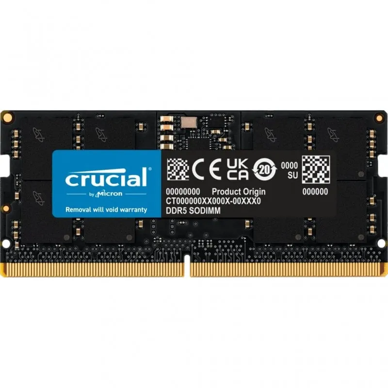 Crucial SODIMM CT16G48C40S5 DDR5 4800 MHz PC5-38400 16 GB CL40