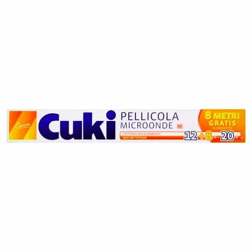 Pellicola per Microonde CUKI 20mt - Protezione Perfetta per i Tuoi Cibi