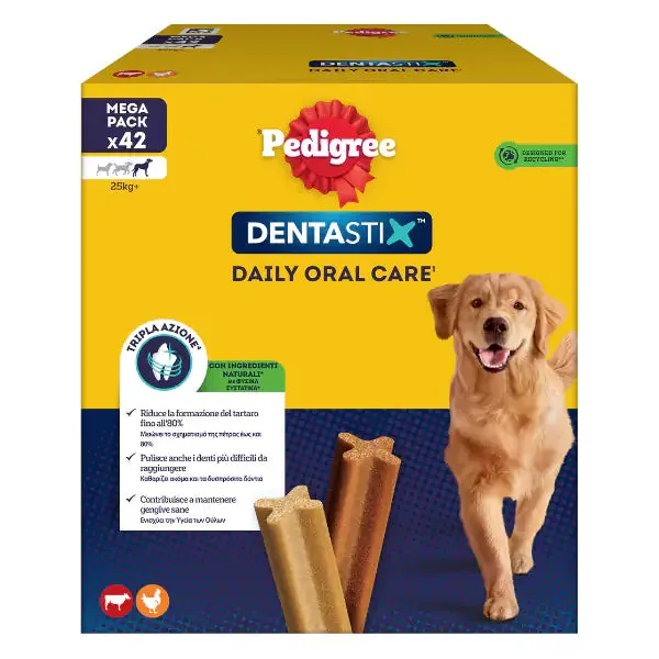 Pedigree Dentastix Large snack per l'igiene orale 42 Stick