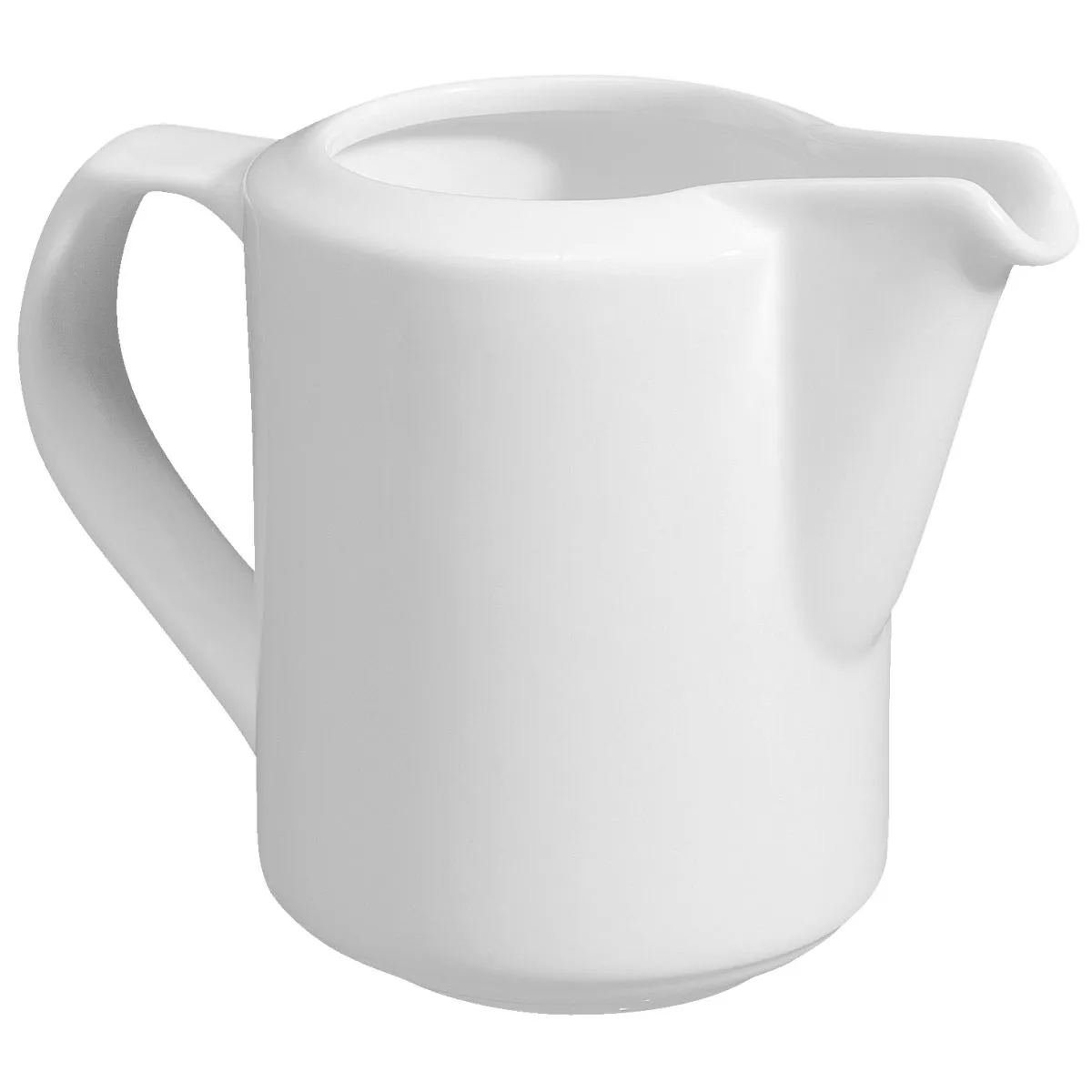 6x VEGA Salsiera Base con manico; 300 ml, 8x10 cm (ØxH); bianco; rotonda; 6 pz. / Pacco