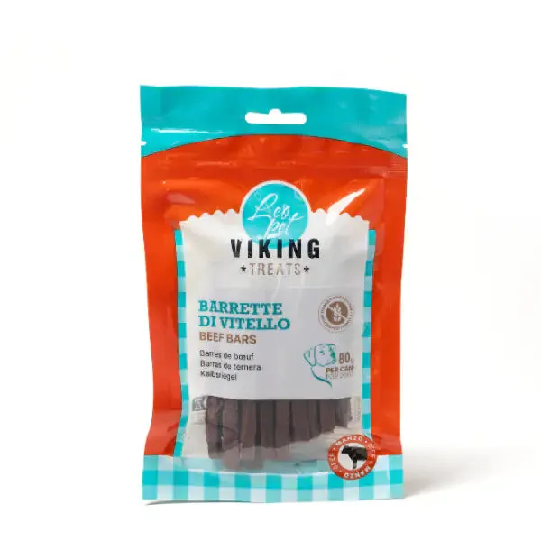 Viking Treats Snack Naturale Dog Barrette 80 gr Vitello