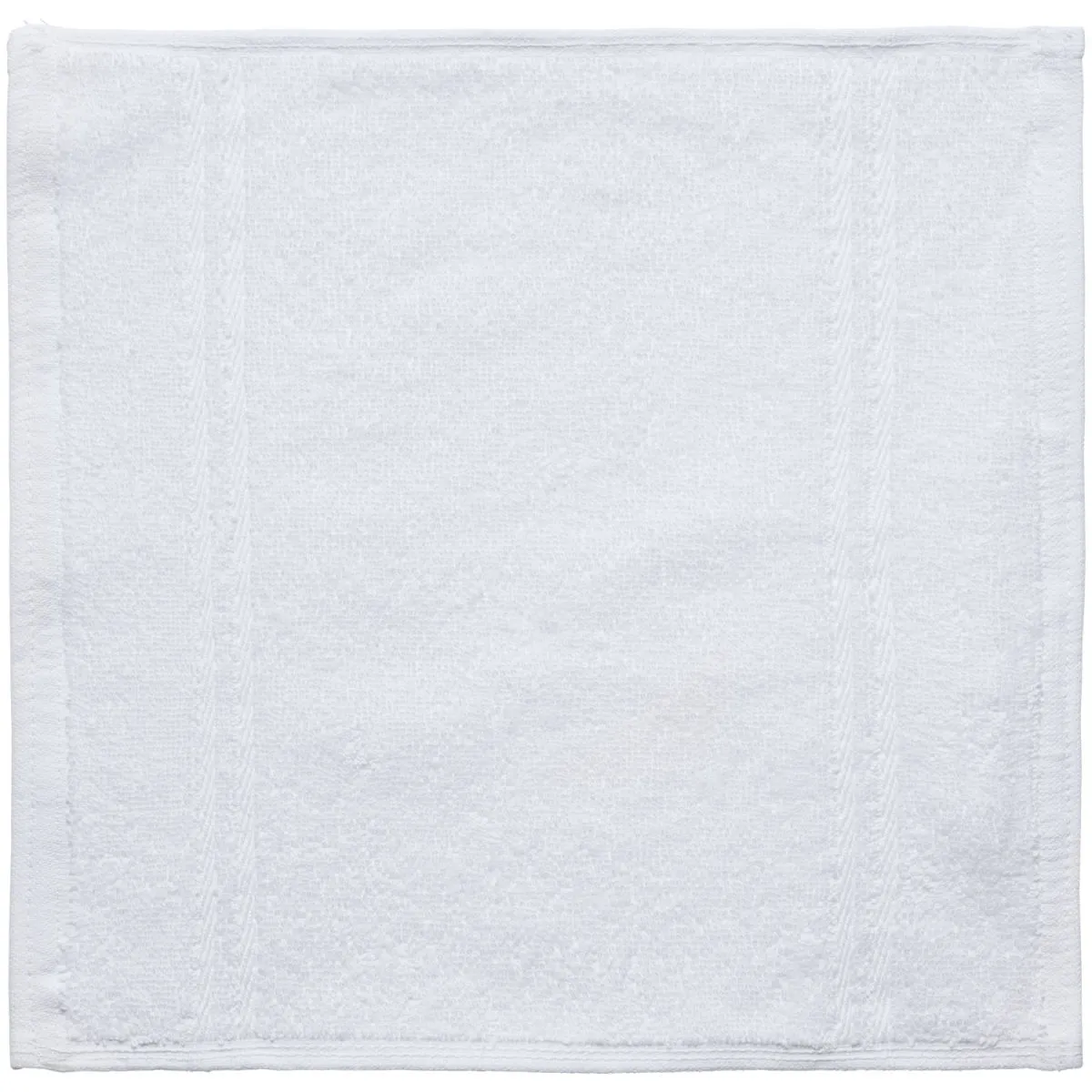 5x ERWIN M. Asciugamano bidet Classico con bordo; 30x30 cm (LxL); bianco; 5 pz. / Pacco