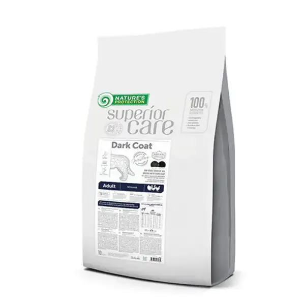 Nature’s Protection Superior Care Dog Adult All Breeds Dark Coat Grain Free Pollo 10 kg - Croccantini per cani
