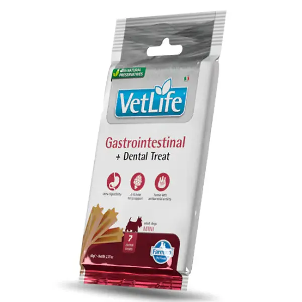 Farmina Vet Life Gastrointestinal snack dentali per cani Adult Mini 60 gr Origine vegetale