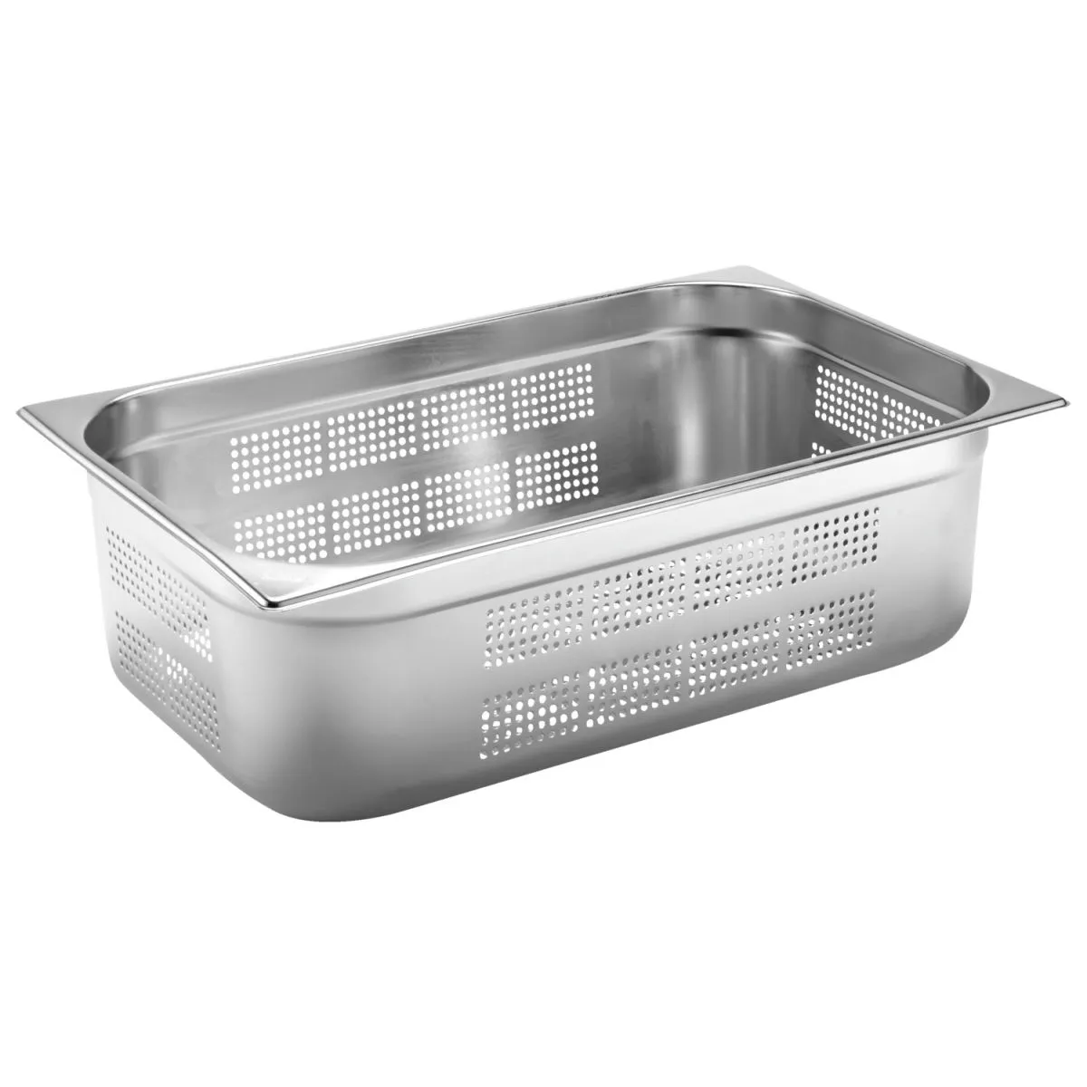 PULSIVA Contenitore gastronorm 1/1 Basic forato ; GN 1/1, 21 l, 53x32.5x15 cm (LxLxP); argento