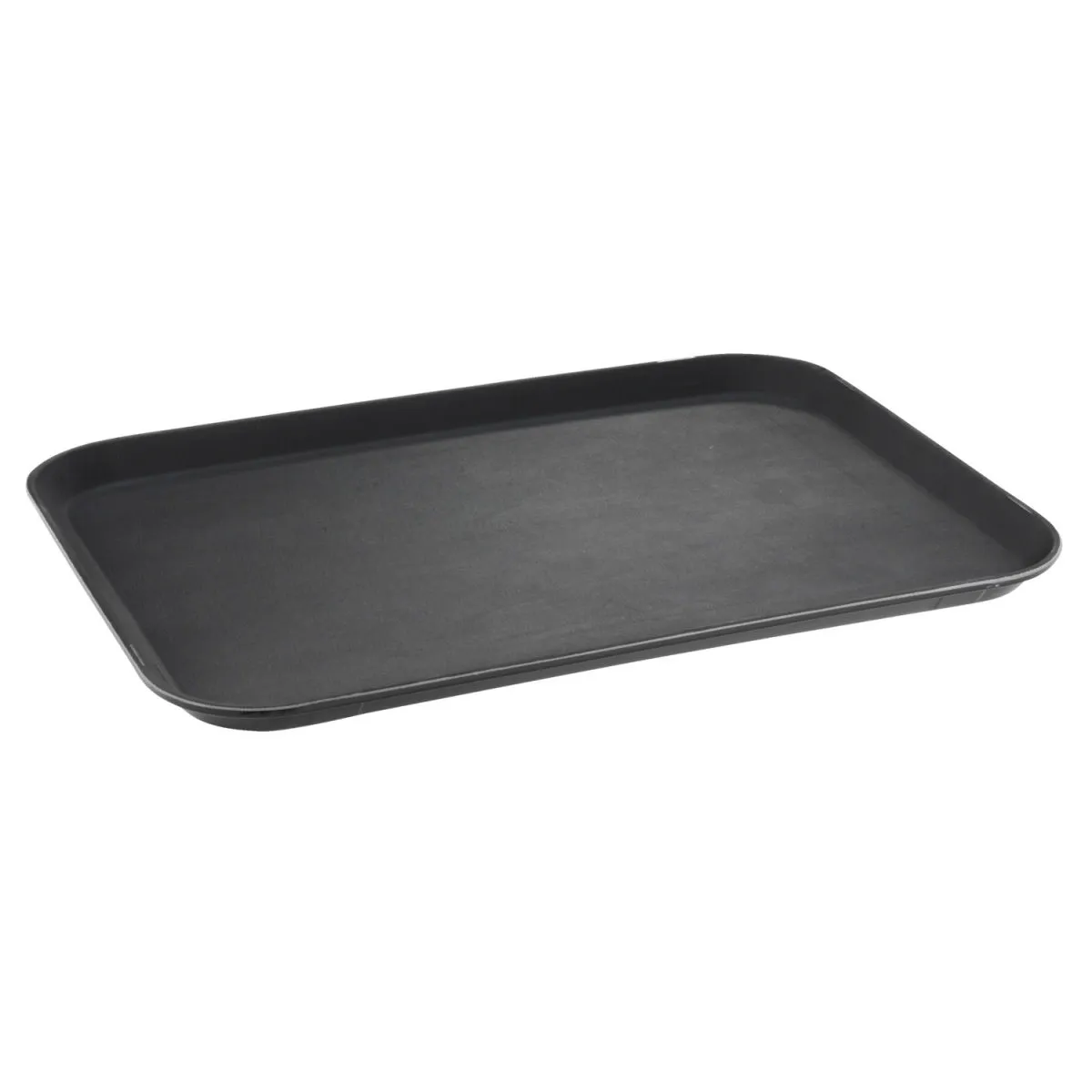 PULSIVA Vassoio antiscivolo Platter rettangolare; 56x40 cm (LxL); nero; rettangolare