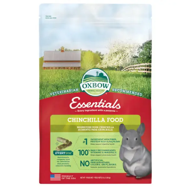Oxbow Essential Chinchilla Deluxe 1,36 kg - Mangime per conigli