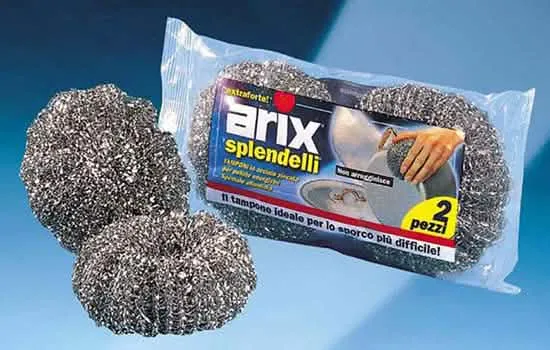 Spugne d'Acciaio Zincate ARIX - Confezione da 2 Pezzi per Pulizia Efficace