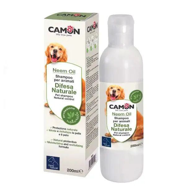 Orme Naturali Shampoo Difesa naturale all'Olio di Neem 200 ml - Antiparassitario per cani