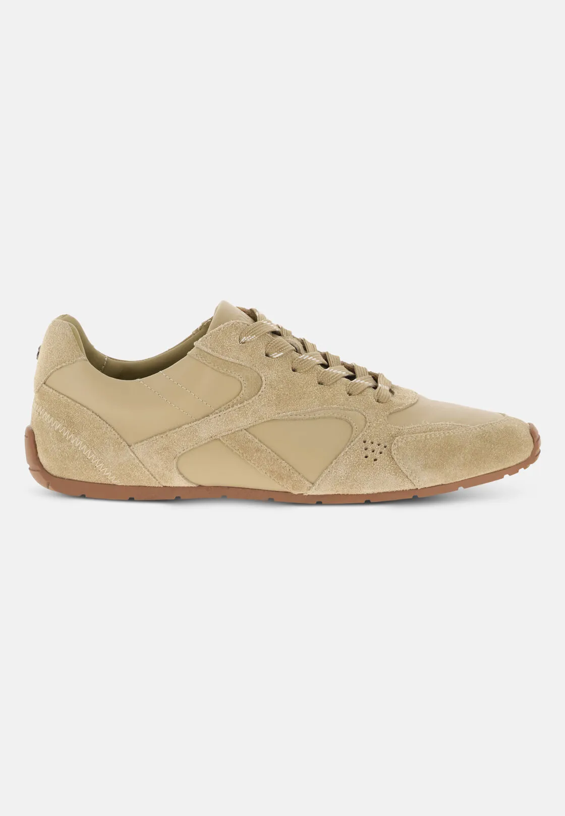 Boggi, Sneakers Running Pelle Scamosciata E Nappa, Donna, Beige, Taglia: 38-4